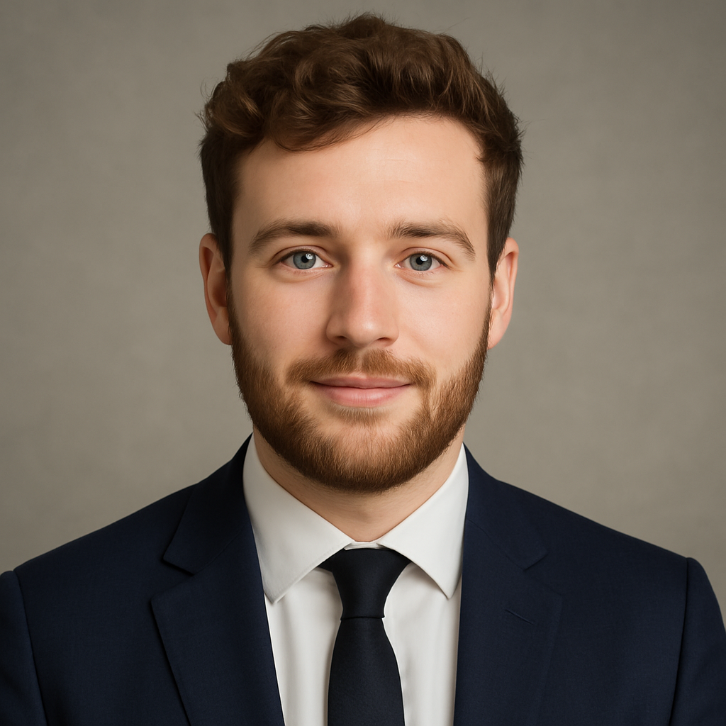 Professional headshot of Harry, UK-based sales lead at MG Minds, specializing in client outreach, cold calling, and business growth strategy.